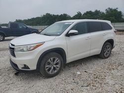 Toyota Highlander salvage cars for sale: 2016 Toyota Highlander LE