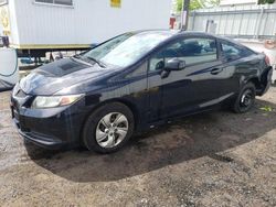 Salvage cars for sale from Copart New Britain, CT: 2013 Honda Civic LX