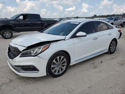 Vehiculos salvage en venta de Copart Houston, TX: 2015 Hyundai Sonata Sport