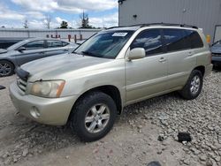 Salvage cars for sale from Copart Appleton, WI: 2003 Toyota Highlander Limited