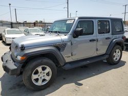 Jeep salvage cars for sale: 2021 Jeep Wrangler Unlimited Sport