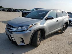 Salvage cars for sale from Copart San Antonio, TX: 2019 Toyota Highlander LE
