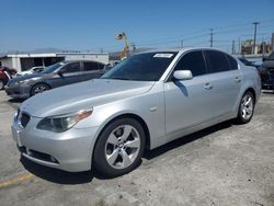 BMW salvage cars for sale: 2006 BMW 525 I