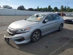 Honda salvage cars for sale: 2017 Honda Accord LX