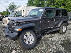 Jeep Wrangler salvage cars for sale: 2021 Jeep Wrangler Unlimited Sport