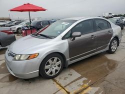 Salvage cars for sale from Copart Grand Prairie, TX: 2007 Honda Civic LX