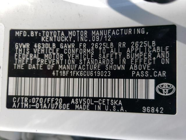 2012 Toyota Camry Base