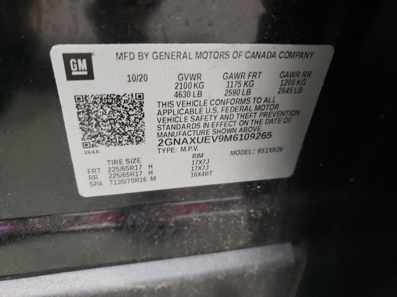 2021 Chevrolet Equinox lt