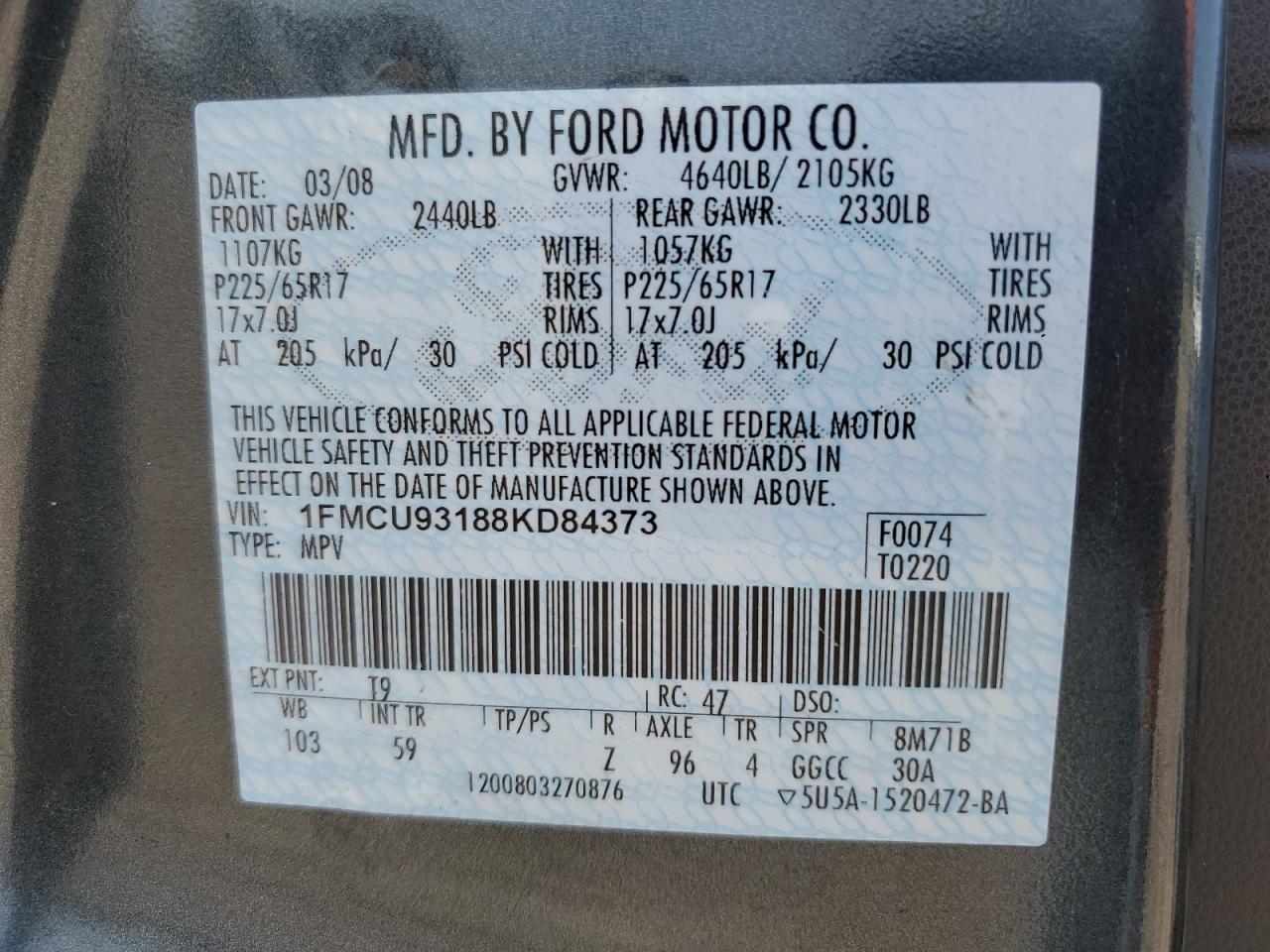 2008 Ford Escape xlt