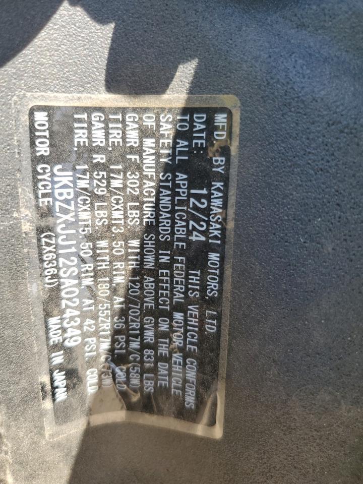 2025 Kawasaki ZX636 K