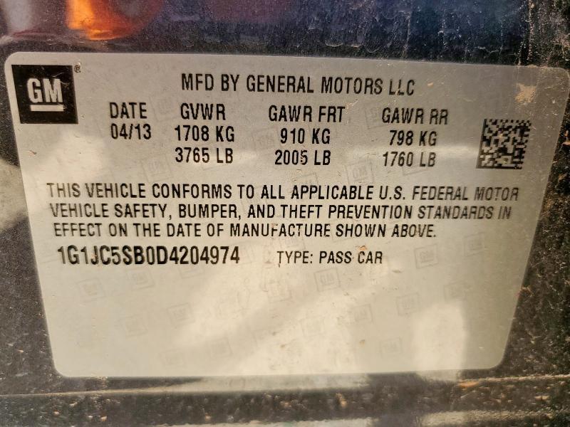 2013 Chevrolet Sonic lt