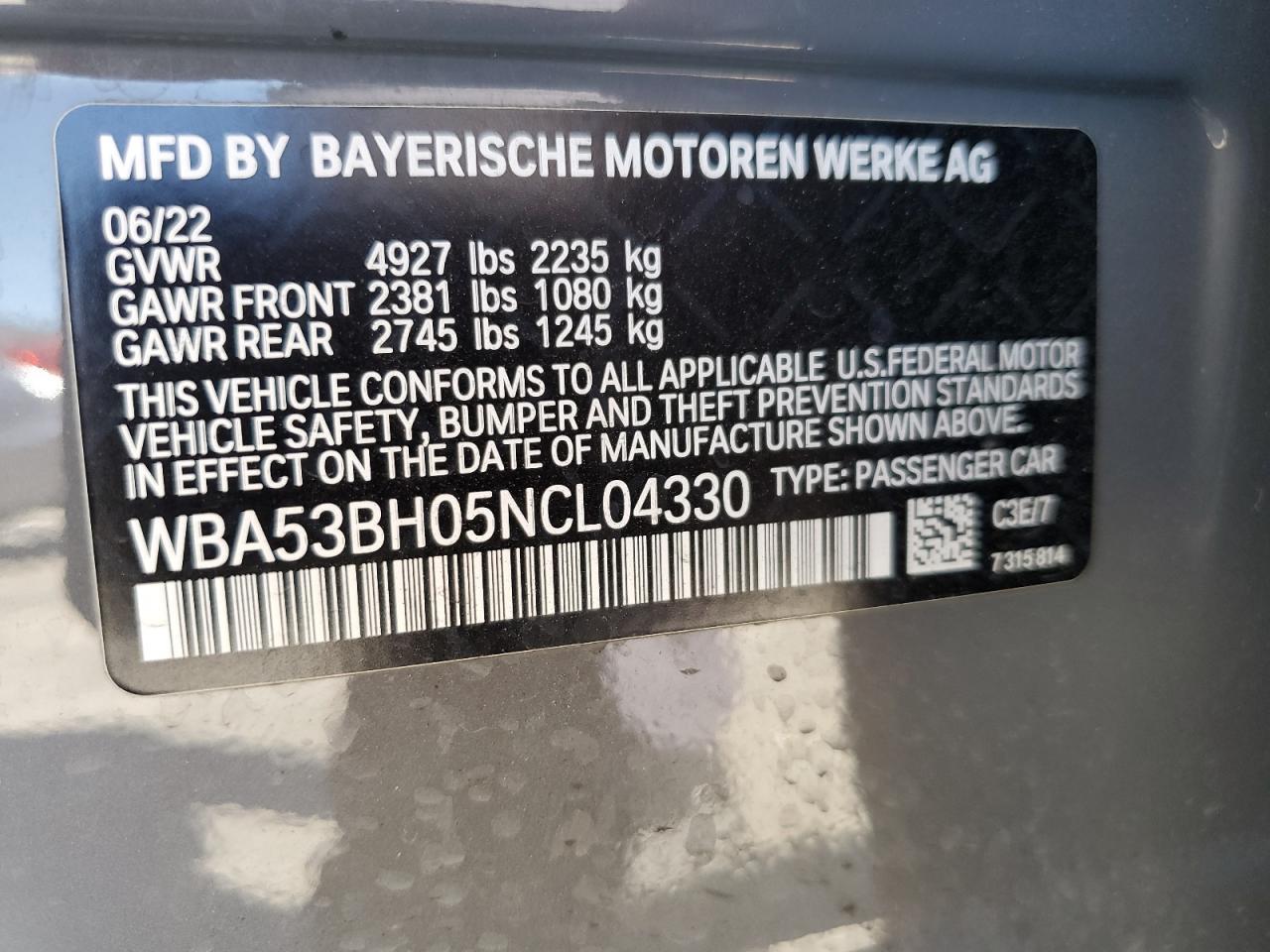 2022 BMW 530 i
