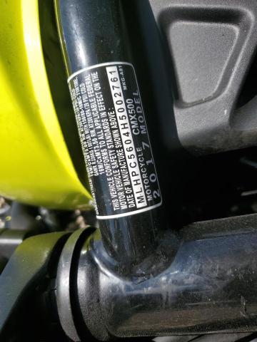 2017 Honda 2017 Hond CMX500