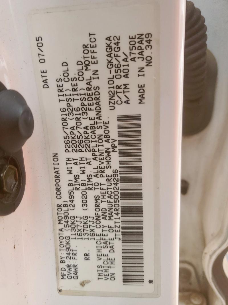 2005 Toyota 4runner SR5