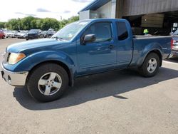 Salvage trucks for sale at East Granby, CT auction: 2005 Nissan Frontier King Cab LE