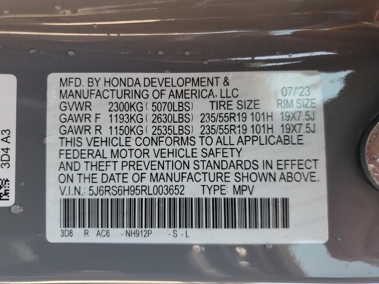 2024 Honda Cr-v Sport Touring