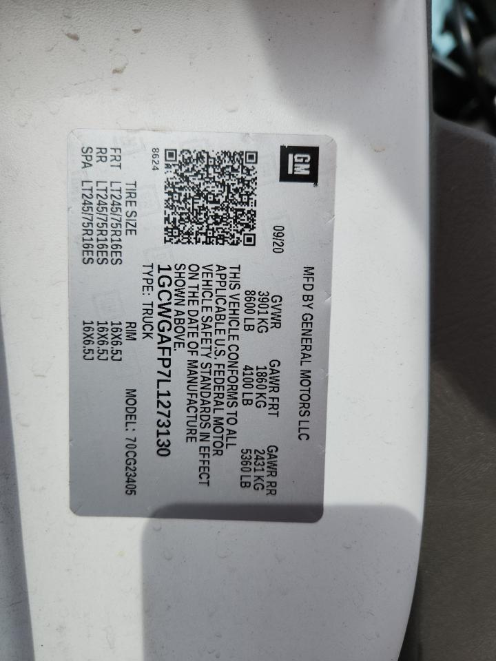 2020 Chevrolet Express G2500