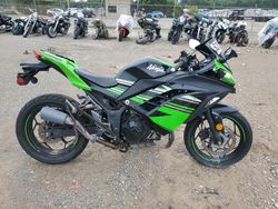 Salvage motorcycles for sale at Tanner, AL auction: 2016 Kawasaki EX300 B