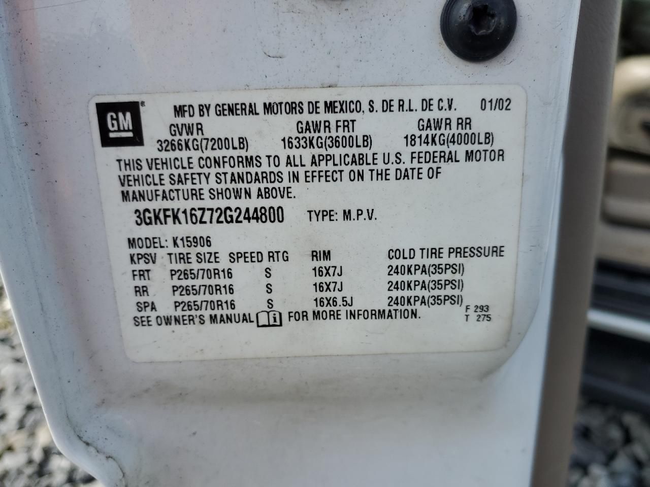 2002 GMC Yukon xl K1500