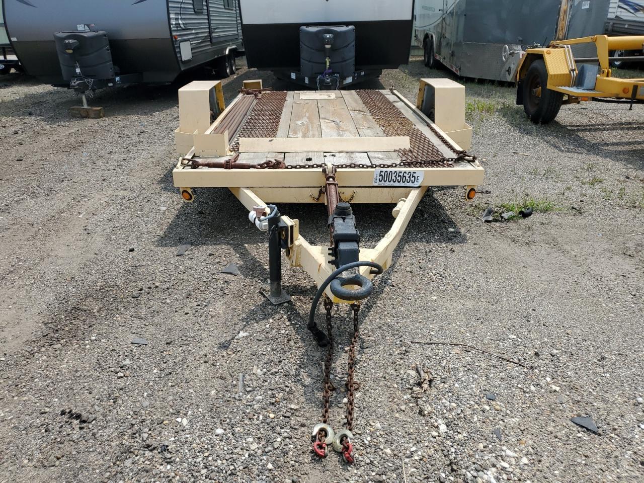 1988 Dynasty Weed Tilt Deck Equipment Trailer