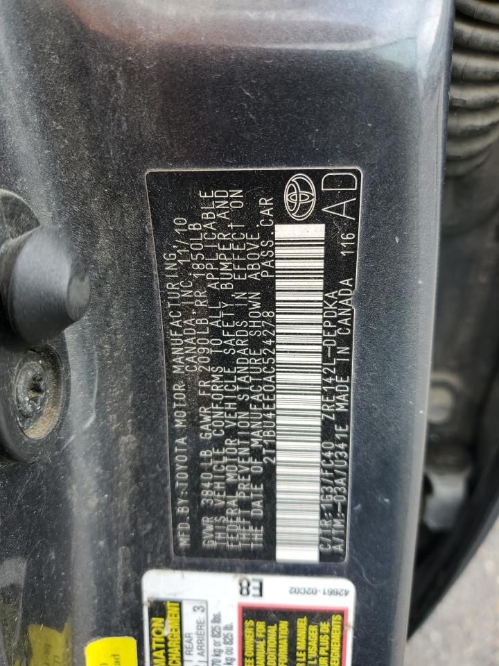 2010 Toyota Corolla Base