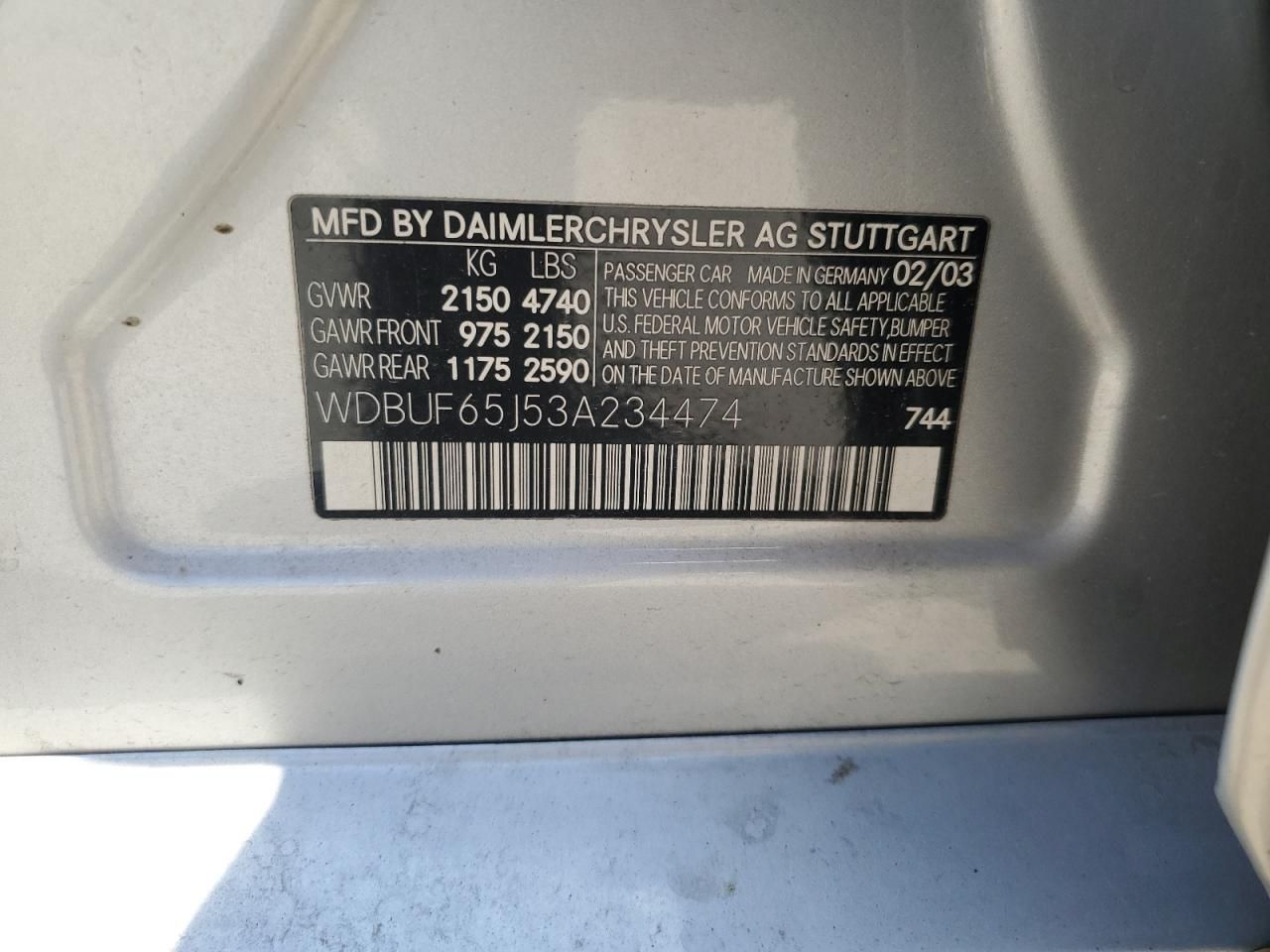 2003 Mercedes-Benz E 320