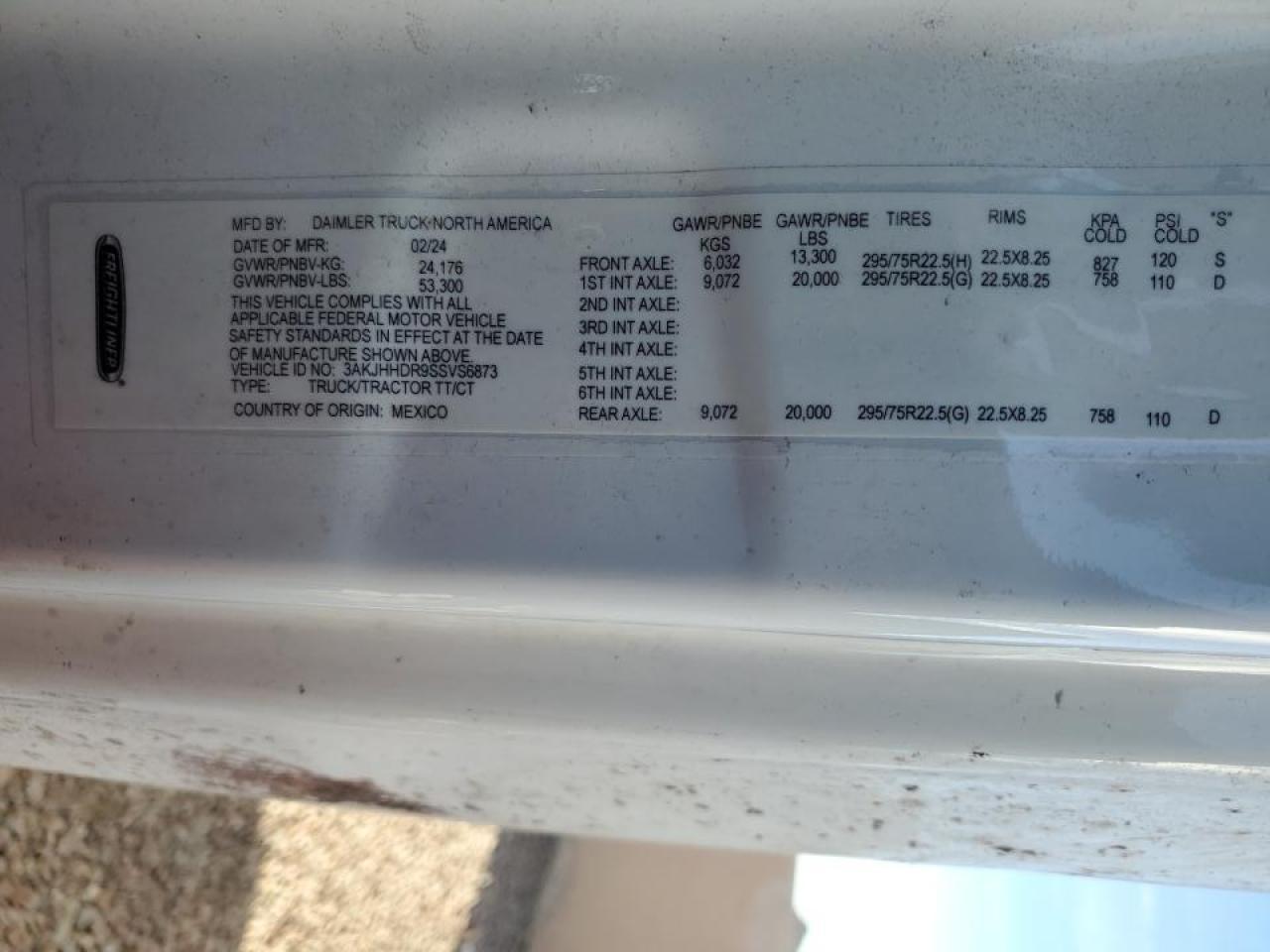 2025 Freigliner 2025 Freightliner Cascadia 126 Semi Truck