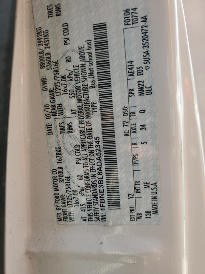 2010 Ford Econoline E350 Super Duty Wagon