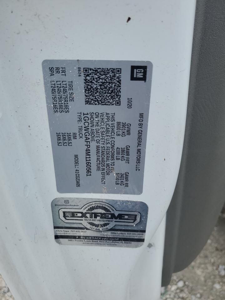 2021 Chevrolet Express G2500