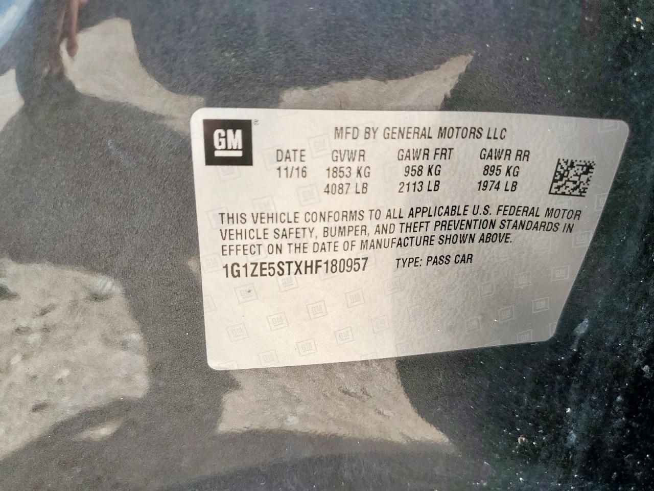 2017 Chevrolet Malibu lt