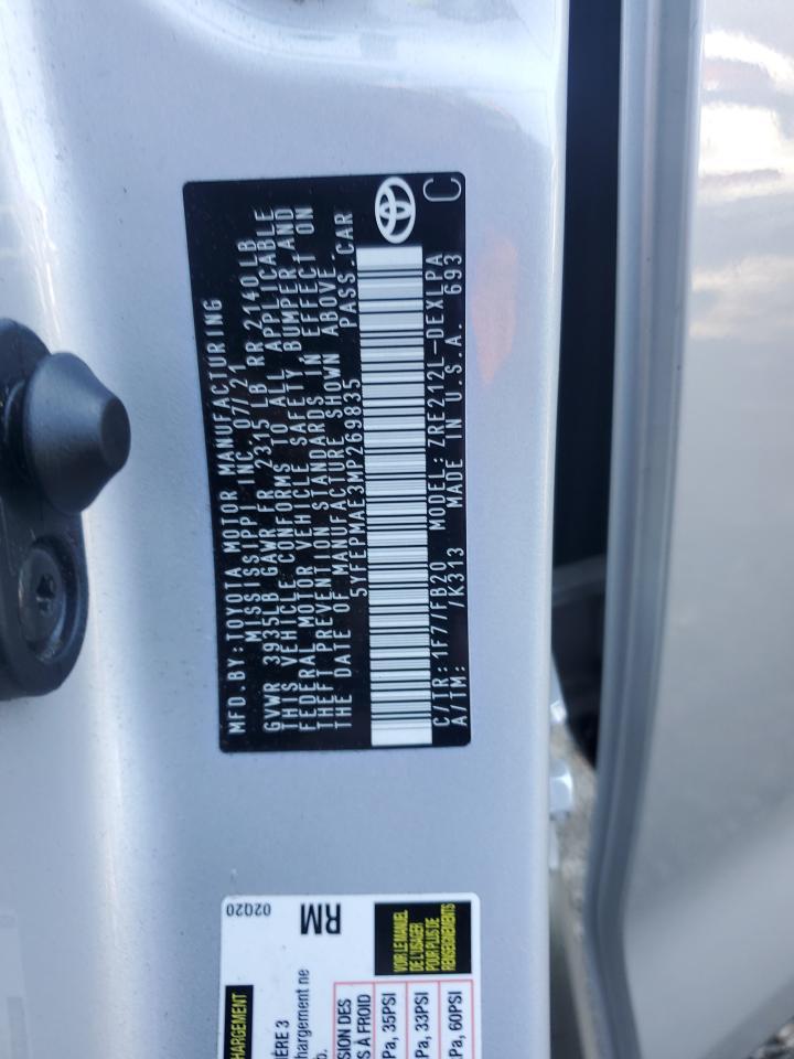 2021 Toyota Corolla le