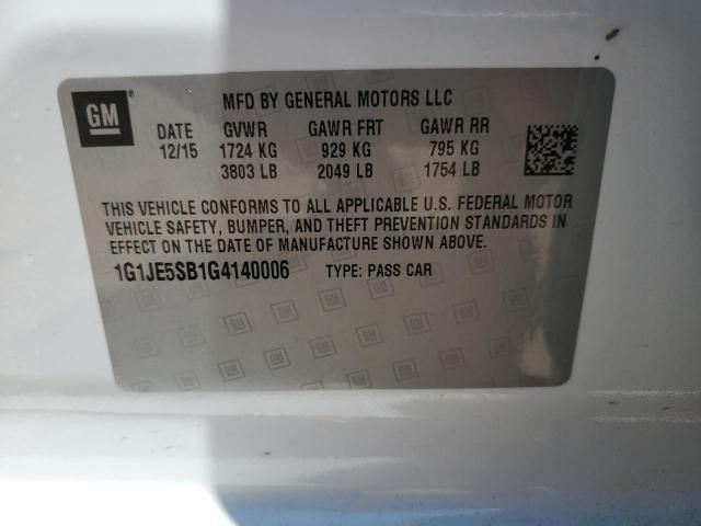 2016 Chevrolet Sonic ltz