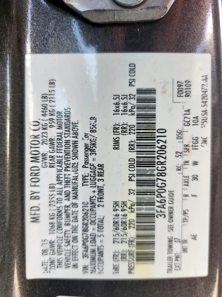 2016 Ford Fusion s