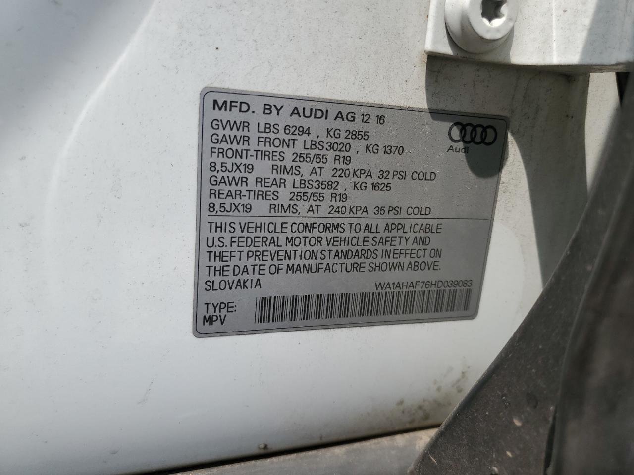 2017 Audi Q7 Premium