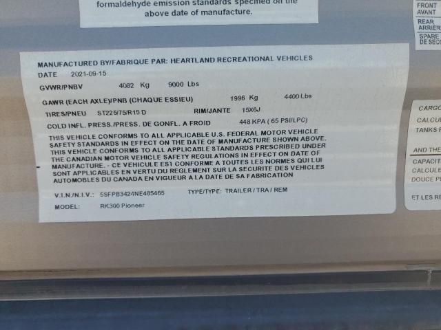 2022 Pioneer Trailer