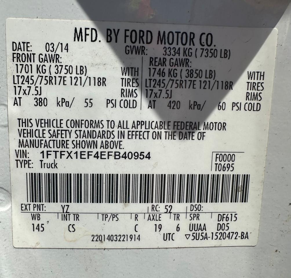 2014 Ford F150 Super cab