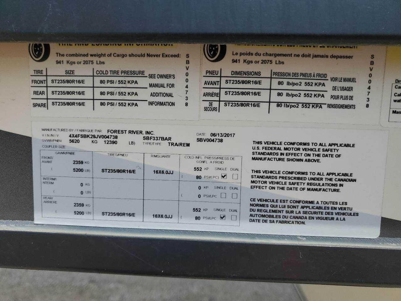 2018 Salem 5th Wheel