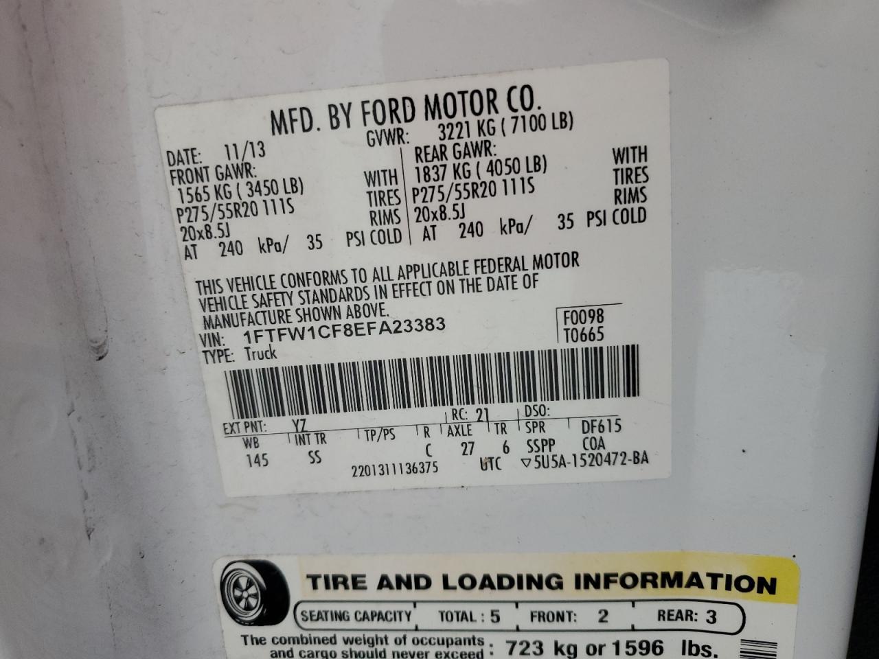 2014 Ford F150 Supercrew