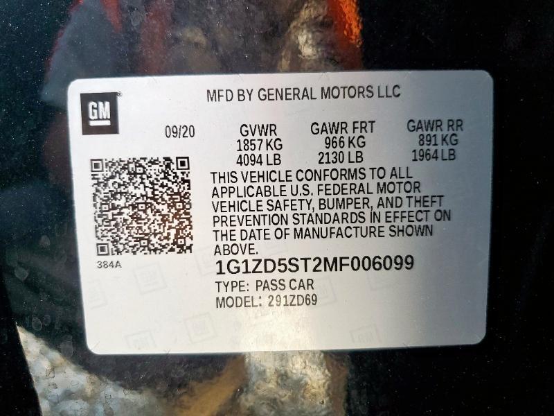 2021 Chevrolet Malibu lt