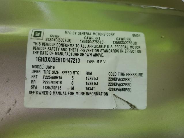 2001 Oldsmobile Silhouette