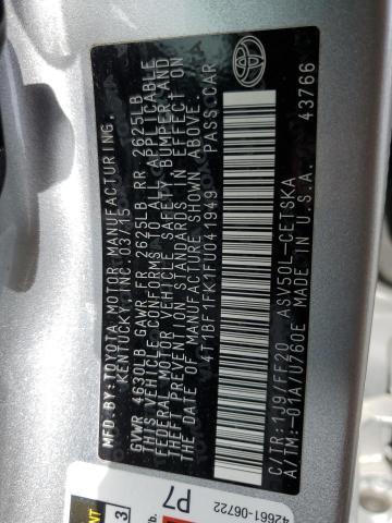 2015 Toyota Camry le