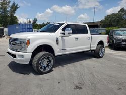 Salvage trucks for sale at Miami, FL auction: 2017 Ford F250 Super Duty