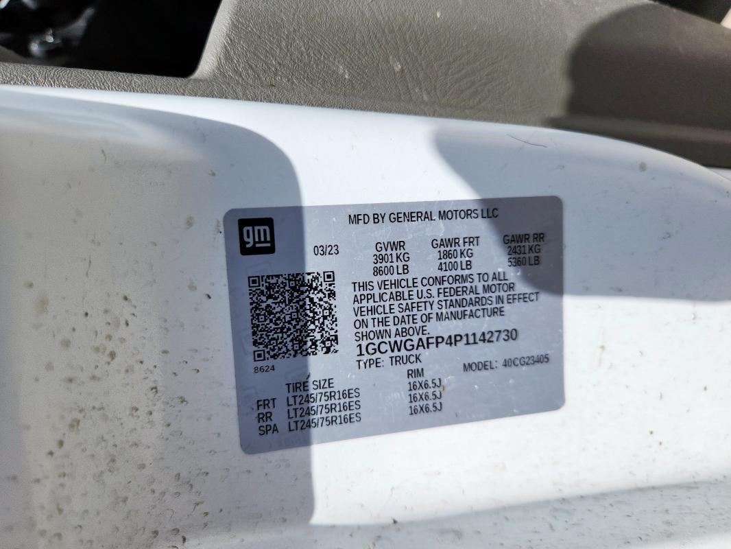 2023 Chev Express Cargo 2500 1