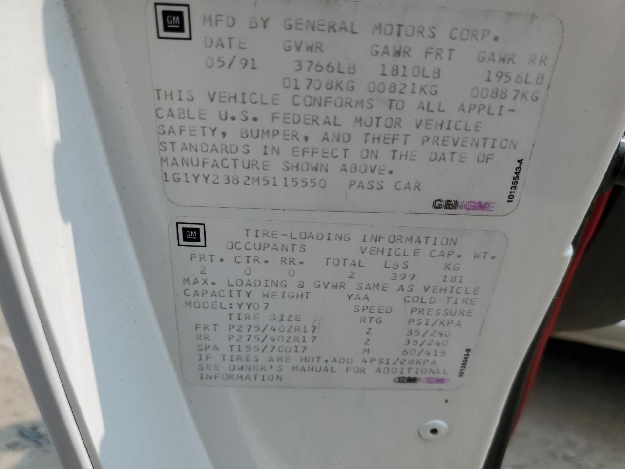 1991 Chevrolet Corvette