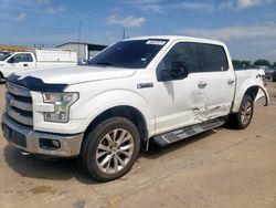 Salvage trucks for sale at Grand Prairie, TX auction: 2016 Ford F150 Supercrew