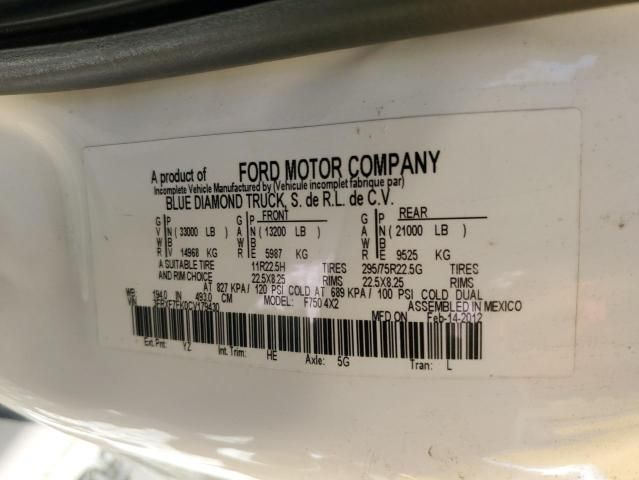 2012 Ford F750 Super Duty Crane Truck