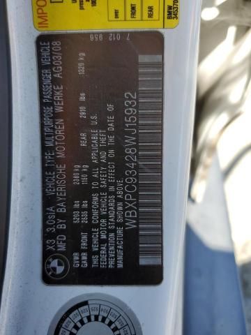2008 BMW X3 3.0si