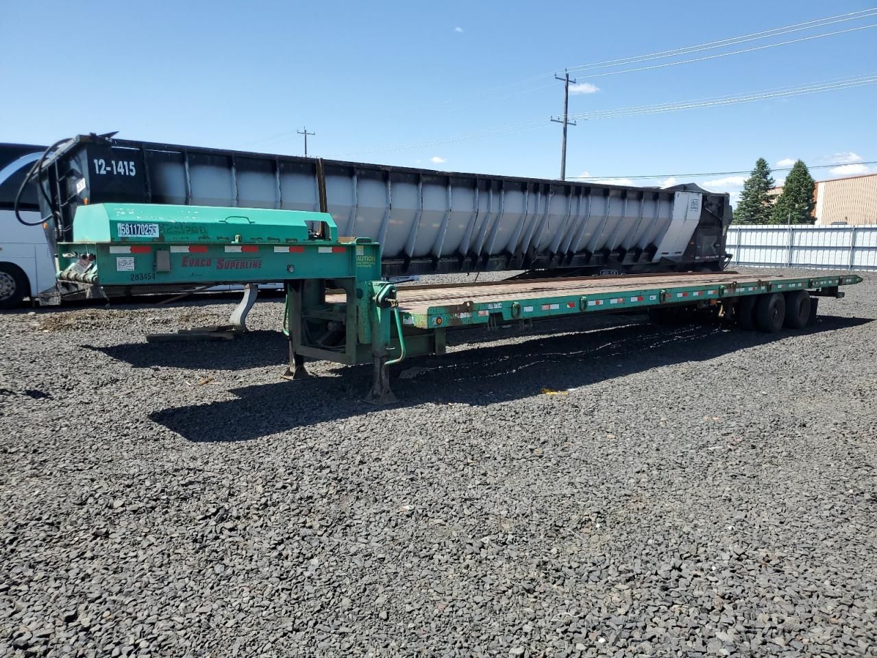 2001 Evaco Superline Tilt Deck Equipment Trailer
