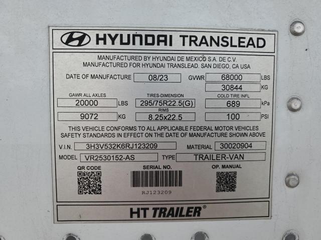 2024 Hyundai Translead VR2530152-AS Refrigeratedvan Trailer