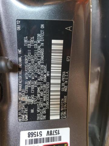 2012 Toyota Sienna le